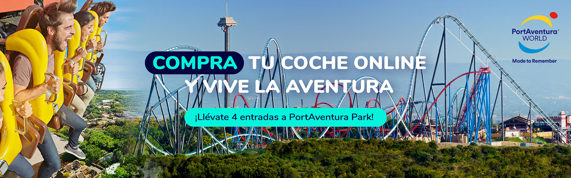 Oferta entradas Port Aventura comprando un coche - OK Mobility