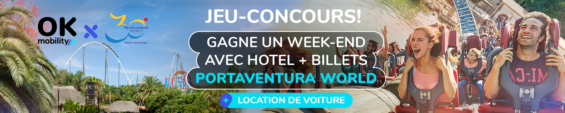 Participe et gagnez un week-end d'hôtel + des billets pour PortAventura World
