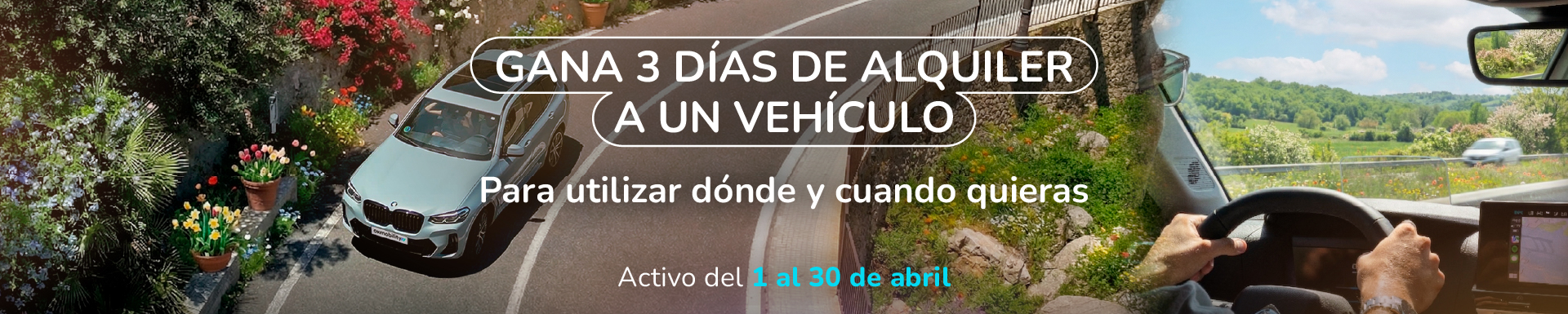Gana un alquiler de 3 días con Ok Mobility