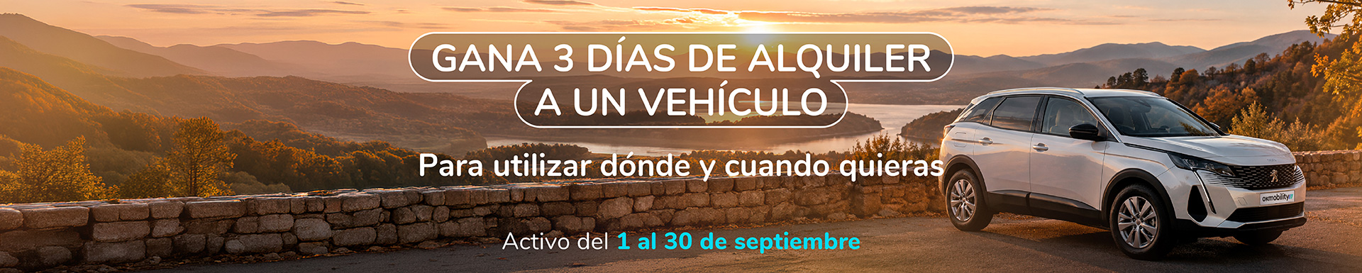 Gana un alquiler de 3 días con Ok Mobility