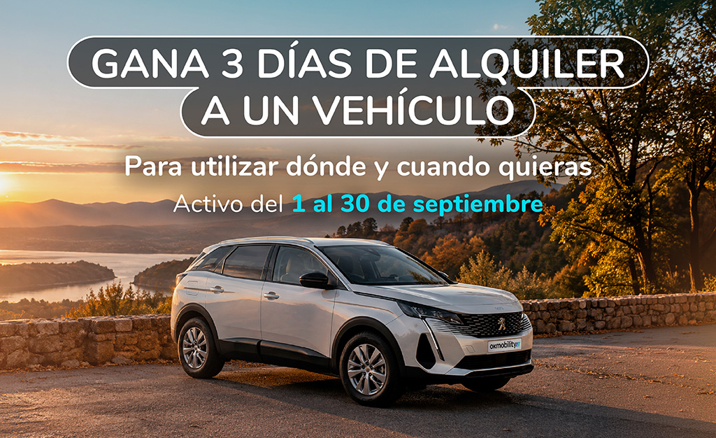 Gana un alquiler de 3 días con Ok Mobility