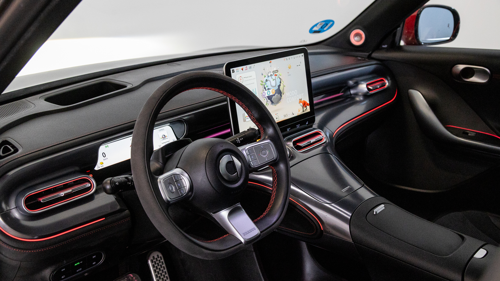 smart #1 brabus 428 4X4 2023 meta black / radiant red 43