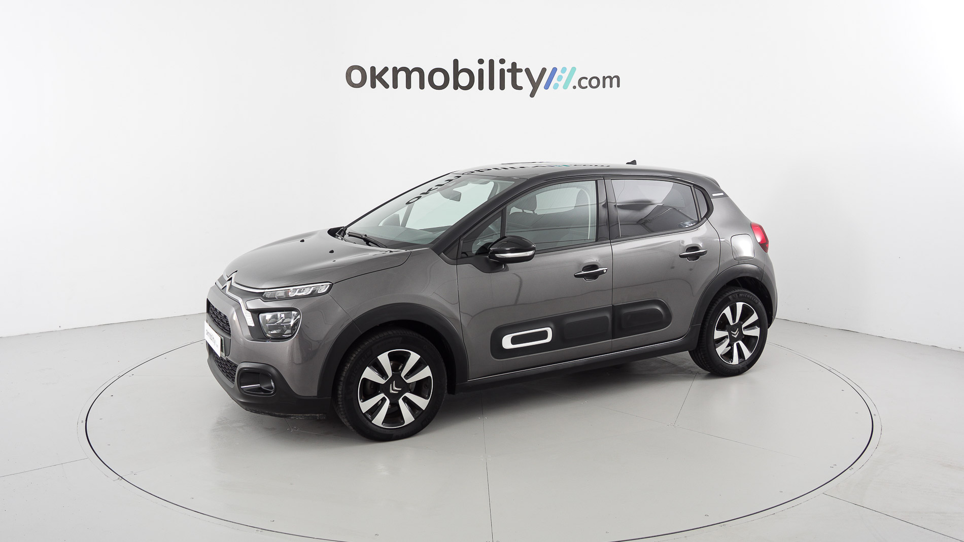 citroen c3 origin max 1.2 PURETECH 83 2024 gris platino / negro 2