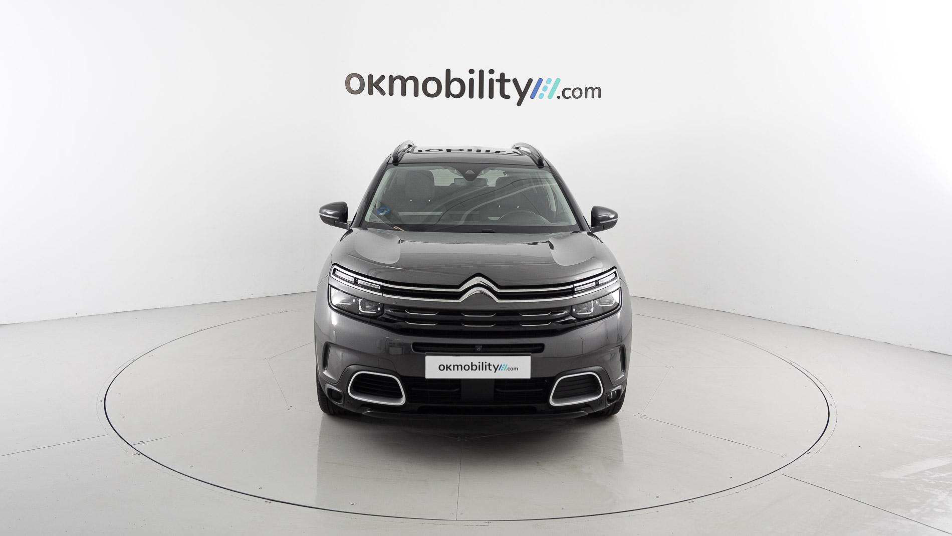 citroen c5 aircross shine 1.6 PURETECH HYBRID 225 E-EAT 2022 gris platino / negro 2