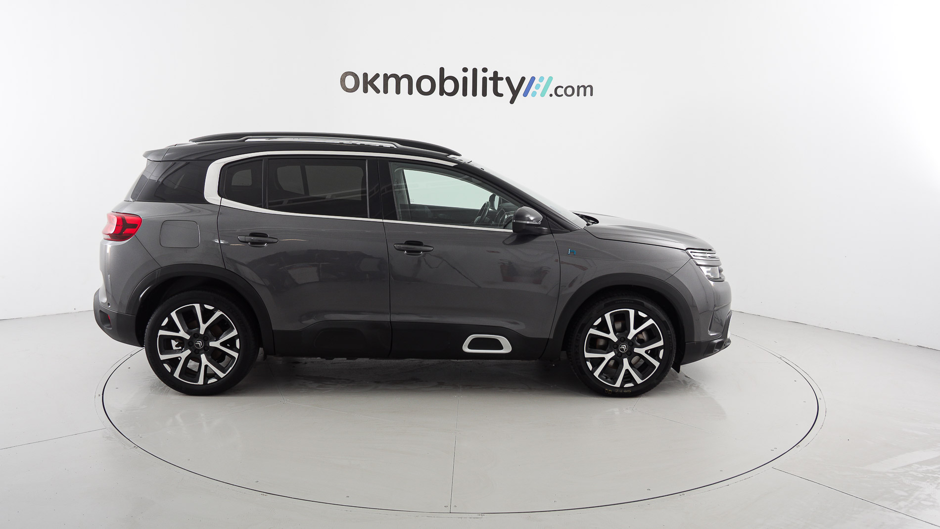 citroen c5 aircross shine 1.6 PURETECH HYBRID 225 E-EAT 2022 gris platino / negro 13