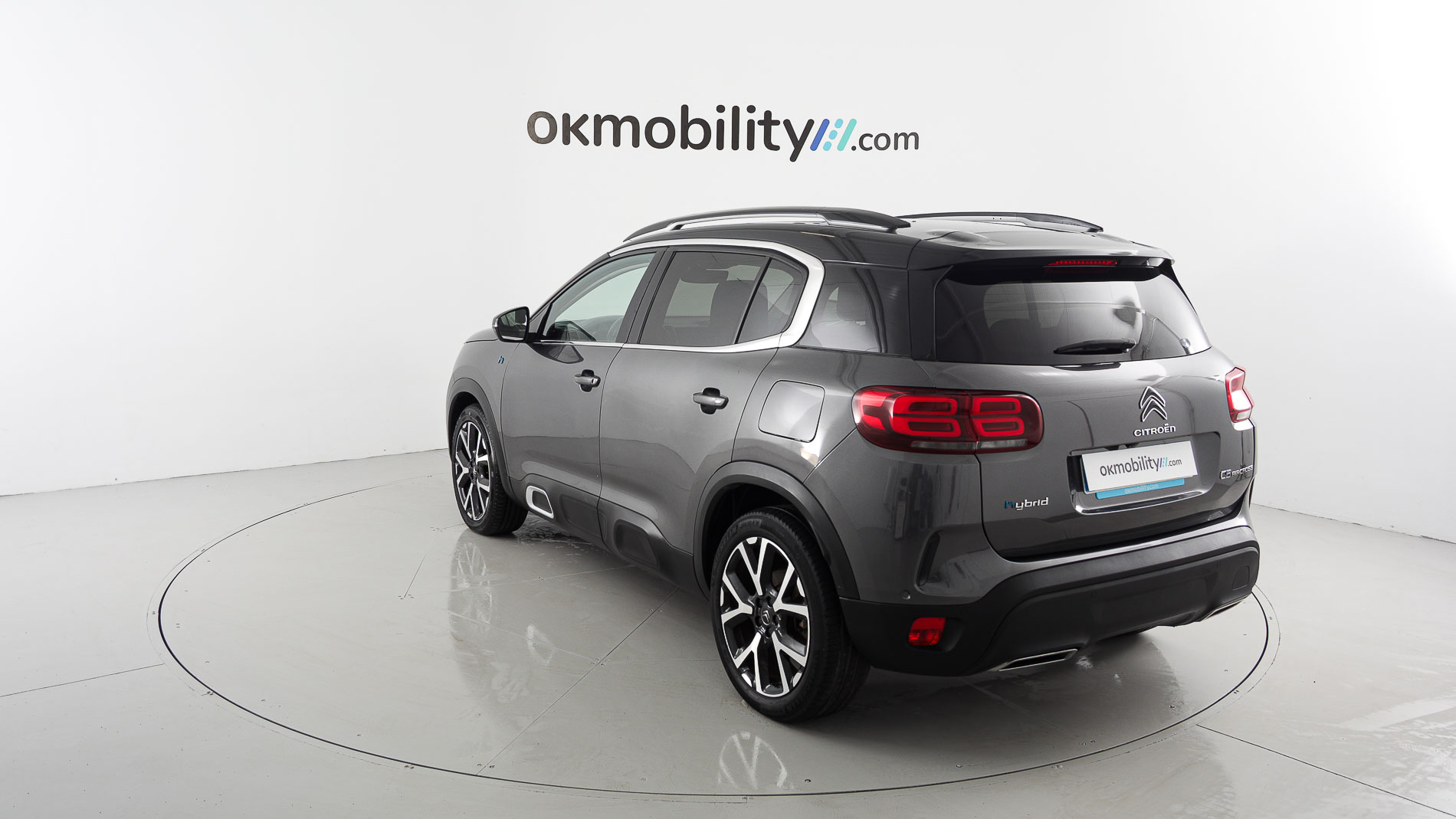 citroen c5 aircross shine 1.6 PURETECH HYBRID 225 E-EAT 2022 gris platino / negro 8