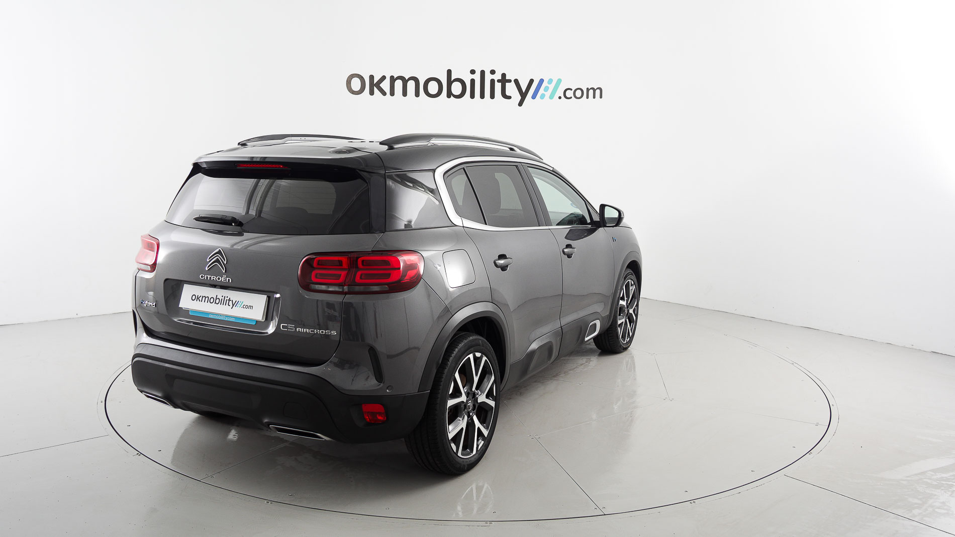 citroen c5 aircross shine 1.6 PURETECH HYBRID 225 E-EAT 2022 gris platino / negro 10