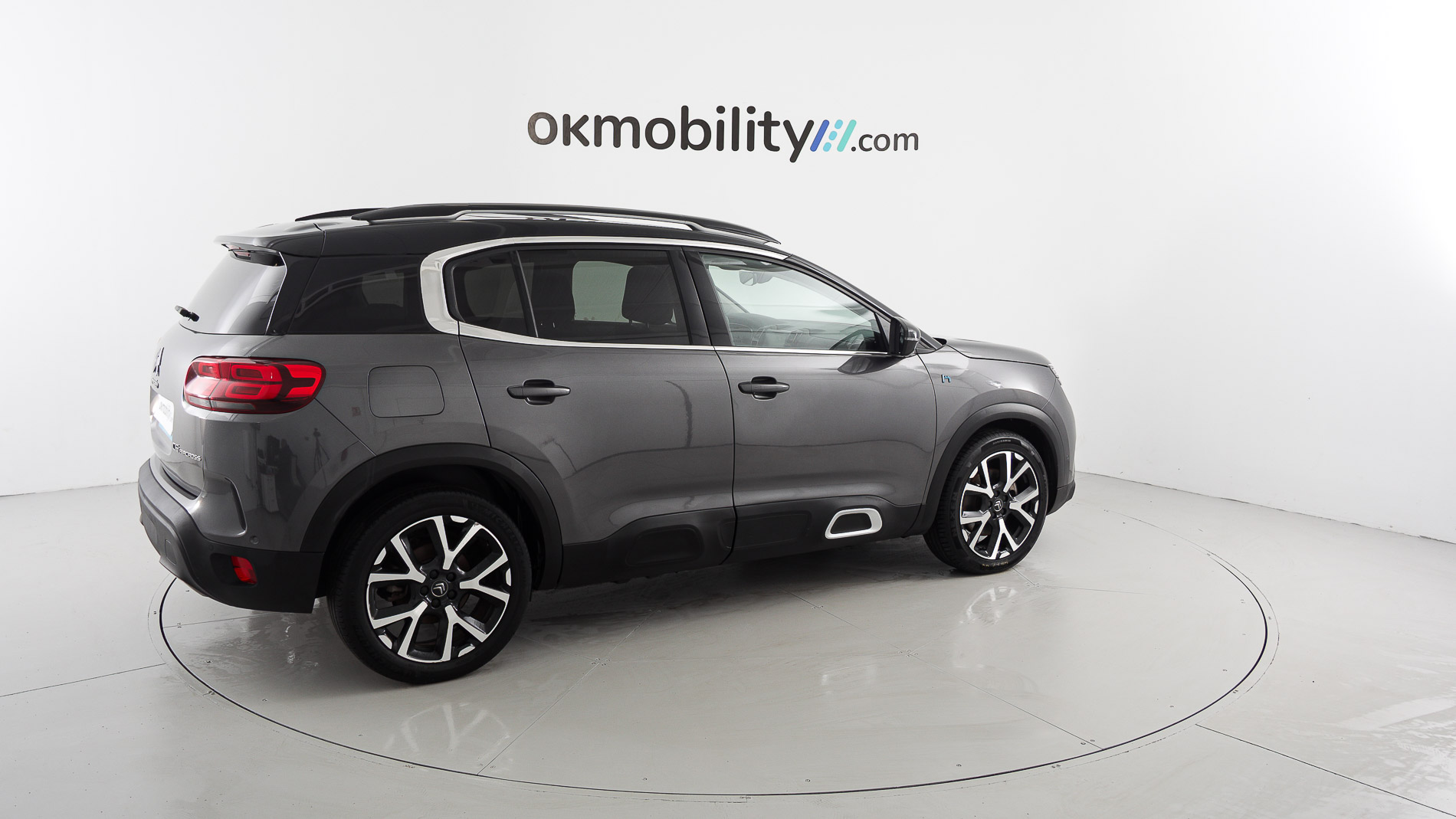 citroen c5 aircross shine 1.6 PURETECH HYBRID 225 E-EAT 2022 gris platino / negro 11