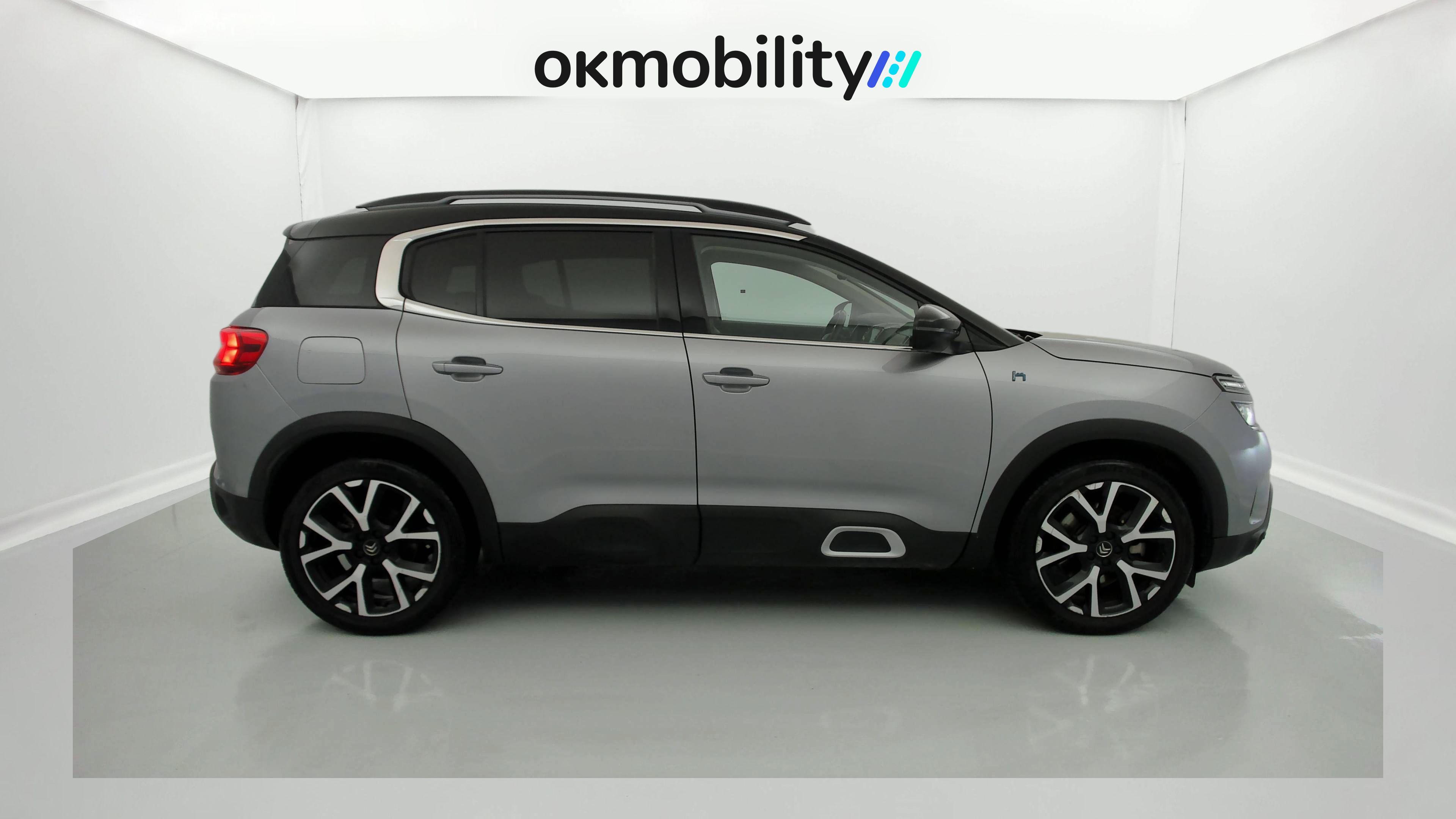 citroen c5 aircross shine 1.6 PURETECH HYBRID 225 E-EAT 2022 gris acier / negro 3