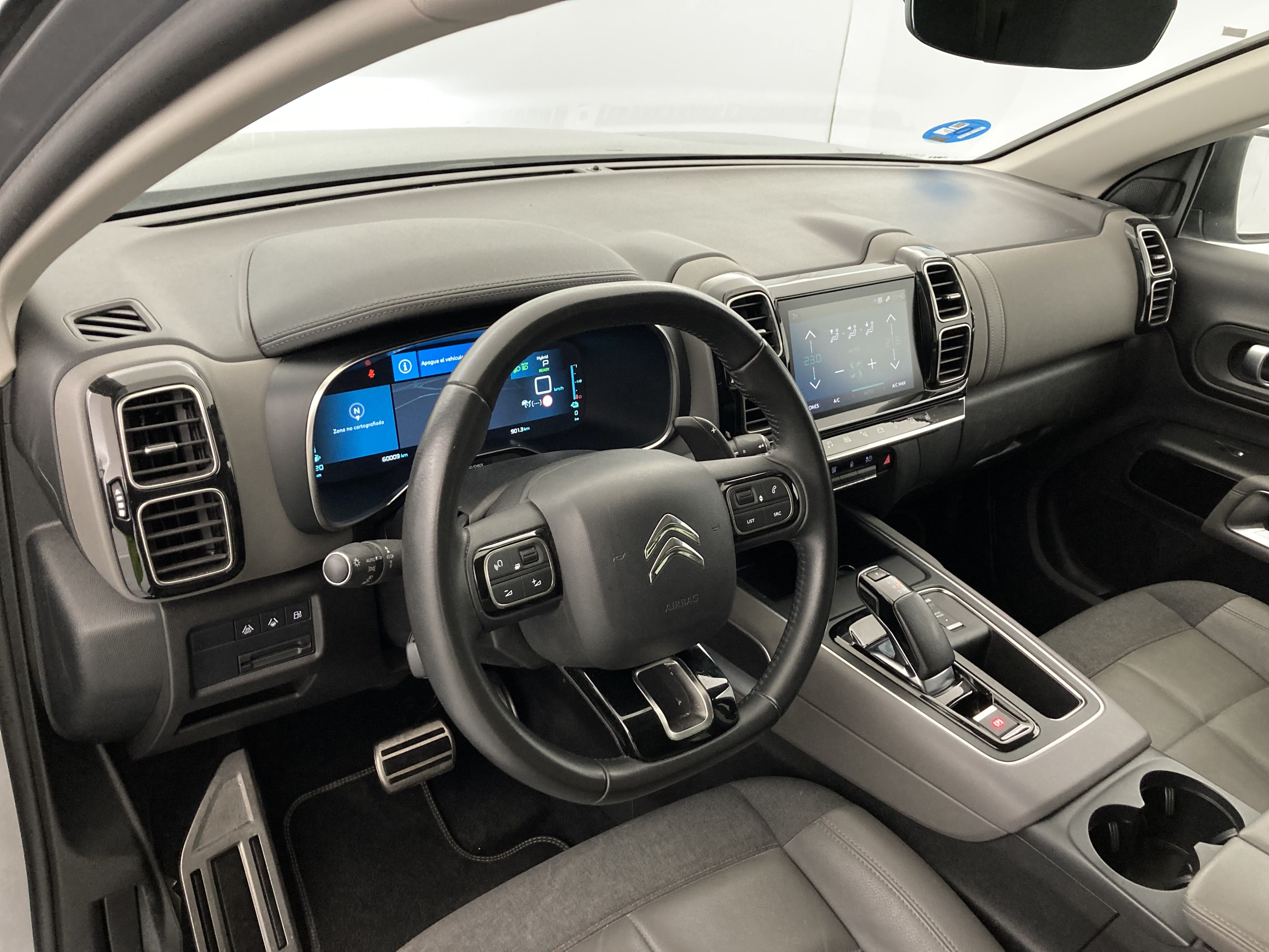 citroen c5 aircross shine 1.6 PURETECH HYBRID 225 E-EAT 2022 gris acier / negro 29