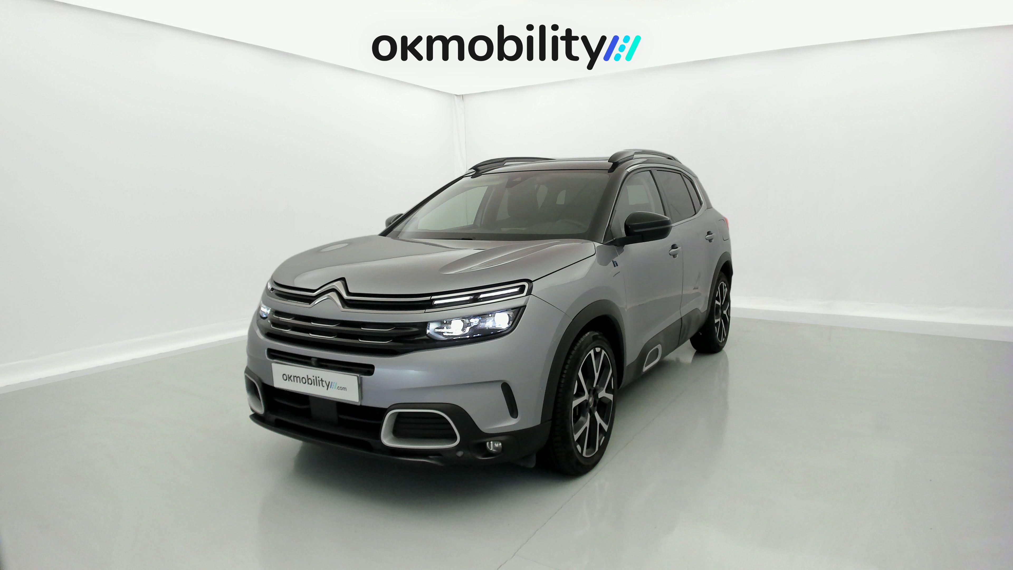 citroen c5 aircross shine 1.6 PURETECH HYBRID 225 E-EAT 2022 gris acier / negro 1