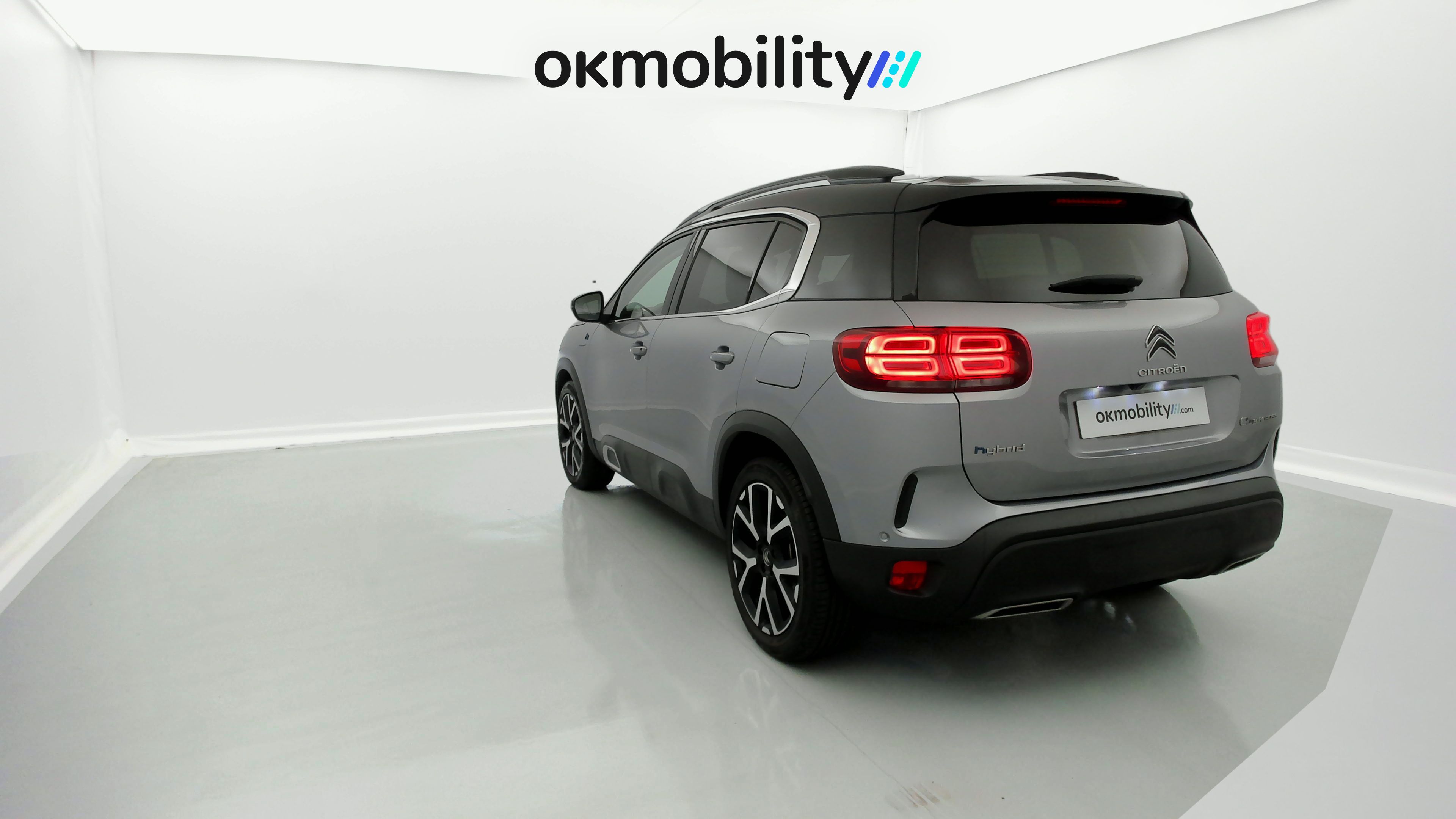 citroen c5 aircross shine 1.6 PURETECH HYBRID 225 E-EAT 2022 gris acier / negro 14