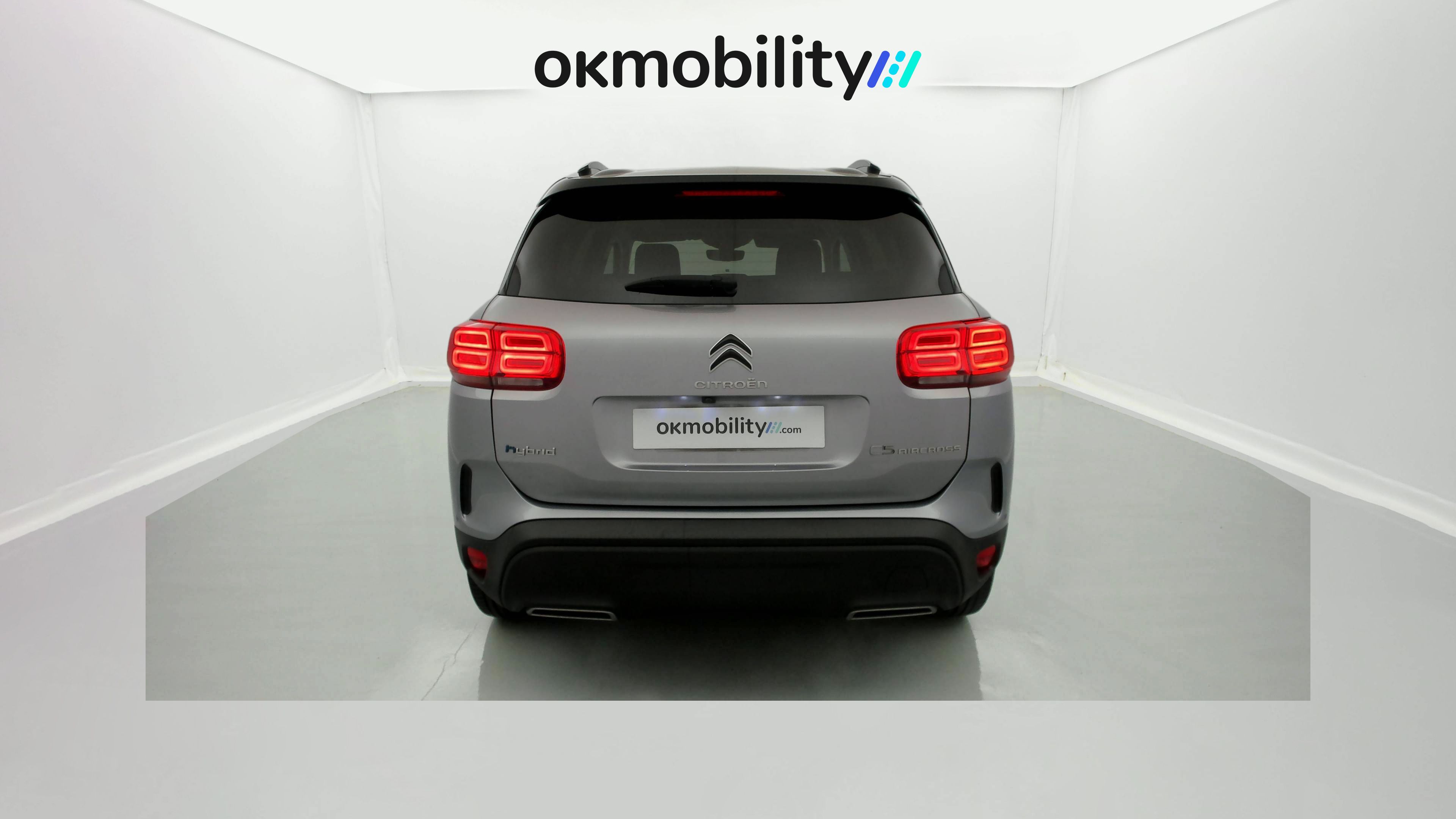 citroen c5 aircross shine 1.6 PURETECH HYBRID 225 E-EAT 2022 gris acier / negro 2
